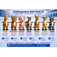 Ассистент помощник фигуриста Животный мир